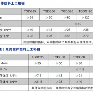 单向塑料土工格栅